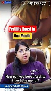 Fertility kaise badhaye? | How to Boost Fertility in Females and Male? | Dr.Chanchal Sharma