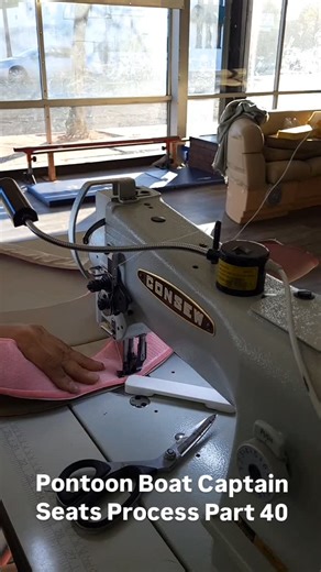 Corina & Jesse on Instagram: "Pontoon Boat Captain Seats Process Part 40"