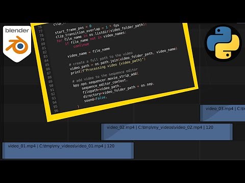 Python for Blender’s Video Sequence Editor: How to stitch together videos