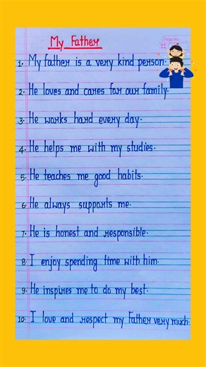 My Father Essay in English | 10 Lines on My Father | #MyFather #EssayInEnglish