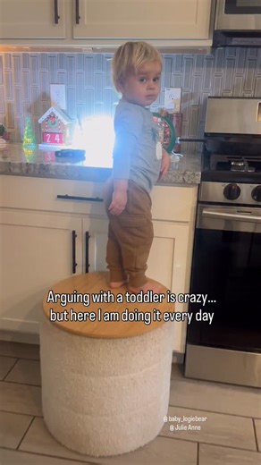 Julie, Logan & Reece on Instagram: "Lol… toddlers are wild! Some days be comes to me and wants to be changed and other days we’re arguing about it. If you don’t argue with your toddler at least 4 times a day do you really even have a toddler?! And yes, we have been working on potty training, very stress-free and his own pace. If he’s running around the house naked he has no problem going pee on his potty but when I put underwear on him a lot of times he just goes pee in the underwear and doesn’t