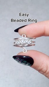 135K views · 7.3K reactions | Easy beaded ring  . . #wirewrappedring #rings #ringoftheday #wirewrapping #wirewrappingtutorial #wirejewelry #jewelrymakingprocess #jewelrydesign #wireart #crystalring #crystaljewelry #crystalmagic | Thebohobeachbum | Facebook