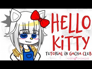 How to make HELLO KITTY (my style) as a human in Gacha Club💞 #gacha #hellokitty #trendingvideo #fyp