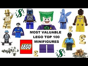 complete list of top 100 most valuable rarest lego figures minifigs