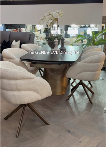 Introducing a brand new design for 2026, the Genevieve extending dining set 🤍