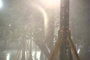 This is what Miami Beach looked like Saturday night as the strong outer bands from Hurricane Irma moved onshore. Irma is expected to pass Florida Keys between 7 and 8 a.m. Read more: http://via.wghp.com/AxjHX | FOX8