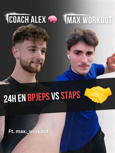 Choisir STAPS ou BPJEPS ? Viens passer 24h avec Max étudiant en STAPS et @Alex | Coach sportif ancien étudiant en BPJEPS et coach Muscu ! #bpjepsaf #staps #streetworkout #musculation #parcoursup
