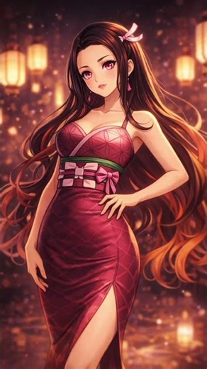 Demon Slayer Girls Dark Fashion Edit 🔥