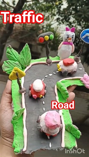 DIY idea 💞 How to make easily highr road polymer with Super clay #music​ #trending​ #funny​ #clay​