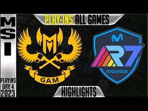 GAM vs R7 Highlights ALL GAMES | MSI Play ins 2023 Lower Round 1 | GAM Esports vs Rainbow7