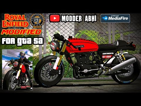 ROYAL ENFIELD CONTINENTAL GT 650 MOD FOR GTA SA| BY MODDER ABHI 🌈💖💫