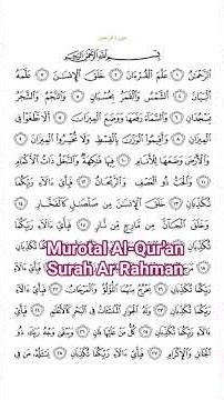 surah Ar Rahman