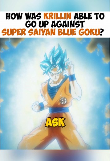Krillin's Challenge Against Super Saiyan Blue Goku