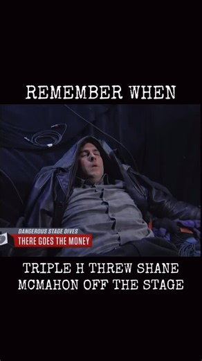 RememberWhenWWE on Instagram: "Triple H turned on Shane McMahon and threw him off the stage, sending Shane crashing through the set below in a shocking moment that underscored the intensity of their feud. #wwe #wweuniverse #wrestling #wrestlingnews #wwenetwork"