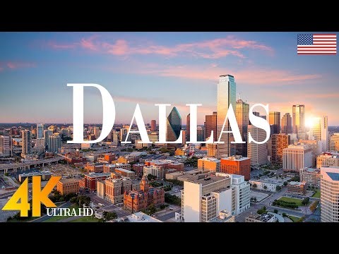 Dallas 4K drone view • Stunning Footage Aerial View Of Dallas | Relaxation film with calming music