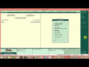 Complete Payroll in Tally ERP9 Salary Slip & Pay Sheet Step By Step TutorialPart 1