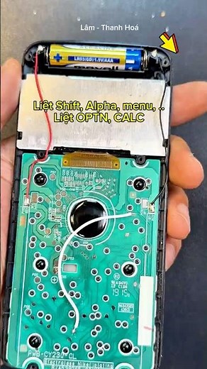 Repairing Casio fx580vnx calculator with broken Shift, alpha, menu keys,... optn, CALC, Mr. Lam #...
