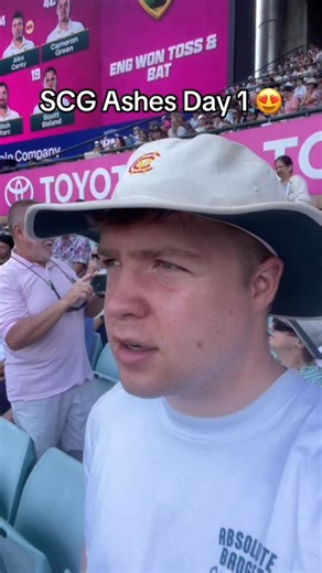 What’s He On About? Cricket Podcast on Instagram: "I love these videos 😂 I’m in dreamland at day 1 of the 5th test cricket match at the SCG #ashes"