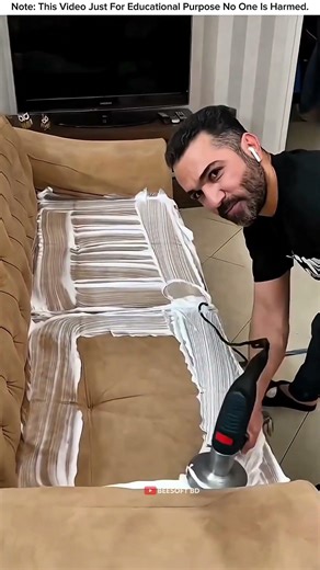 নোংরা সোফা কয়েক মিনিটে একদম পরিষ্কার — Deep Cleaning #shorts