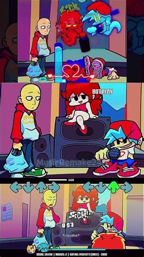 FNF BF vs Saitama Mod Animation | FNF Mods | Friday Night Funkin Game