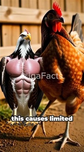 Why Chickens Can’t Fly High 🐔 #sciencefacts