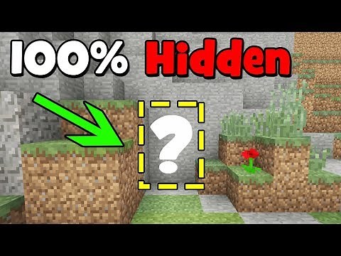 Minecraft Tutorial: How To Make The Easiest Hidden Base In Minecraft "Hidden Base Tutorial"