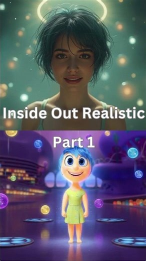 Inside Out Characters as Realistic Humans (Part 1) #shorts #insideout