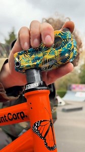 Customising My Rare BMX Inside The Skatepark!👈🤯 #bmx #asmr #shorts | T77bmx