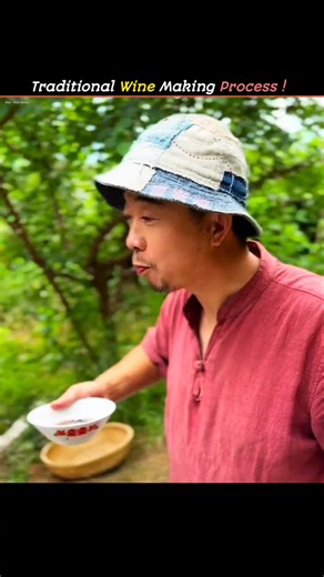Traditional wine making process.