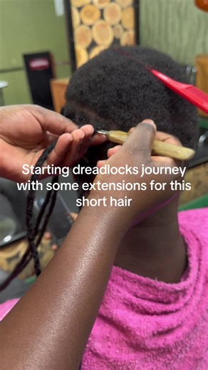 Starting Dreadlocks Journey with Extensions for Short Hair
