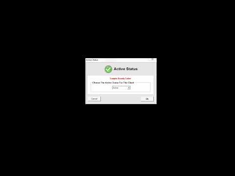 Edit Client Status (Active/Inactive)