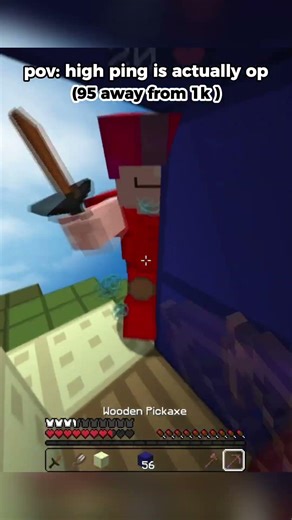 POV:your high ping #bedwars #minecraft