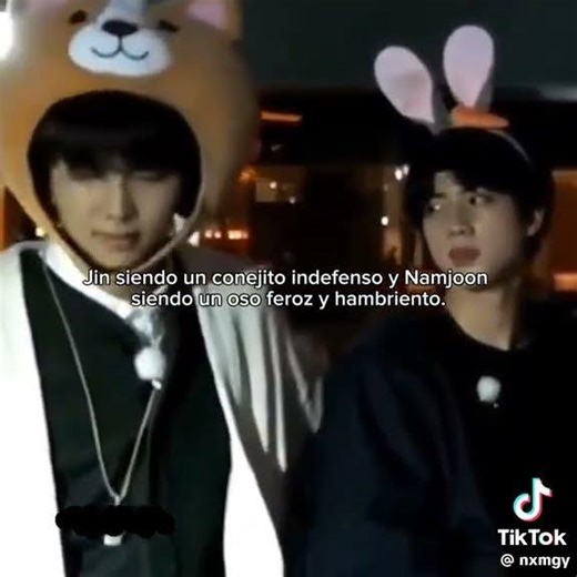 The hungry bear will eat the poor rabbit. #namjinmoments #namjinedits #namjinisreal