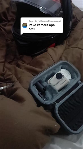 Replying to @hollypppalinsta360 Go 3s. buat mounting sendiri pakai 3d print, sipaya dapet POV dari dalam helm. #insta360 #helmetmounting