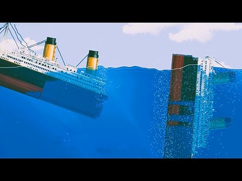 Playing Floating Sandbox #20 Titanic - The full Sinking Scene.