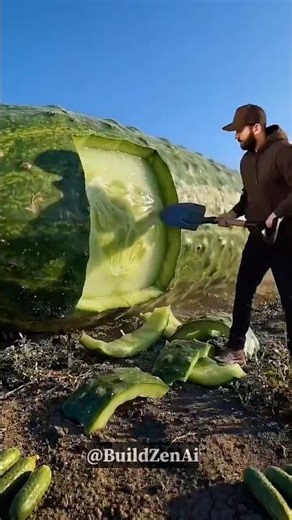 24 Hour Challenge To Live Inside This Cucumber🥒!