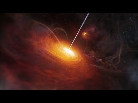A 3D animation of the most distant quasar