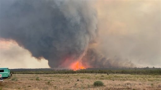 28K views · 387 reactions | Dramatic footage shows a massive vortex, or "firenado," forming over the Deer Creek Fire in Utah. | USA TODAY | Facebook