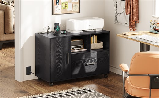 Watch DEVAISE Office 1-Drawer File Cabinet with Lock on Amazon Live