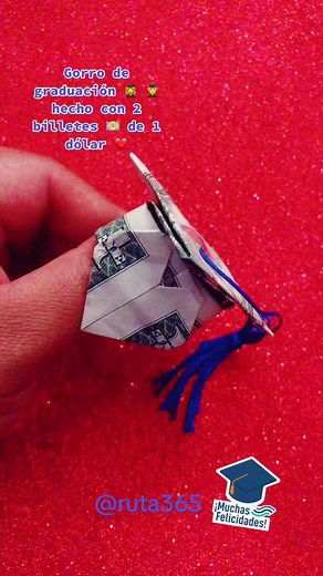 DIY Graduation Cap Made with $1 Bill - Step by Step Tutorial