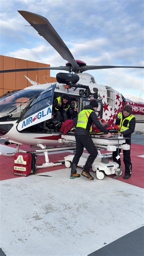 Air-Glaciers: Hospital Patient Transfers via Helicopter