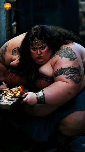 Wonder Woman ate too much food 😂