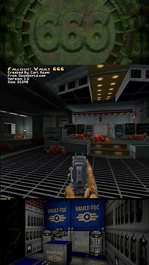 Fallout's Demon Infested Vault 666 in #Doom