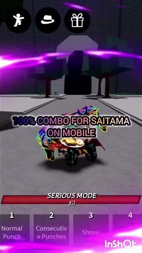 100% COMBO FOR SAITAMA ON ⚠️MOBILE⚠️