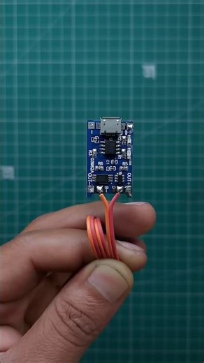 TP4056 charging module | TP4056 charging module connection | Lithium battery charger #shorts