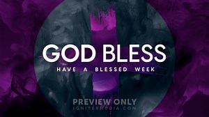 Lent Colormix - God Bless - Title Graphics