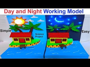 day and night working model with innovative awesome design for science exhibition - diy | howtofunda