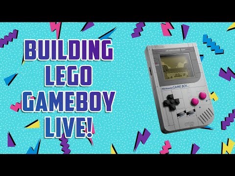 Building the LEGO Gameboy LIVE! Come hangout!