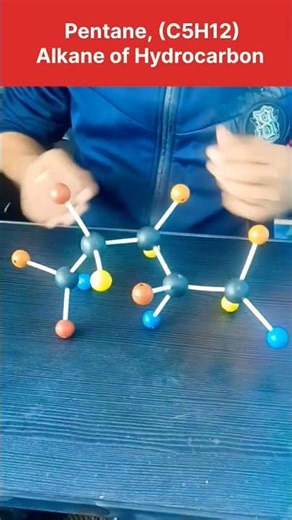 Pentane( C5H12),the fifth member of Alkane family of Saturated hydrocarbons #youtube #chemistry