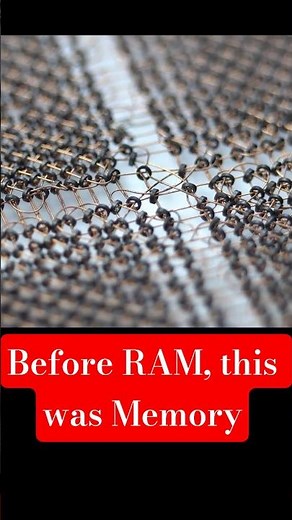 Magnetic Core Memory explained in 40 seconds#shorts